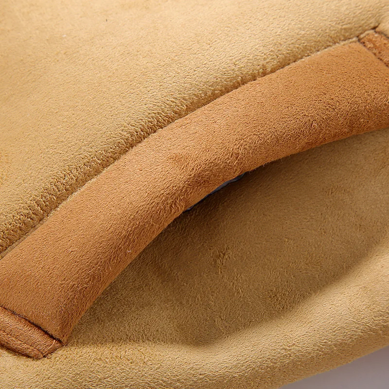 Куртка-бомбер мужская зимняя замшевая цвет хаки W2222