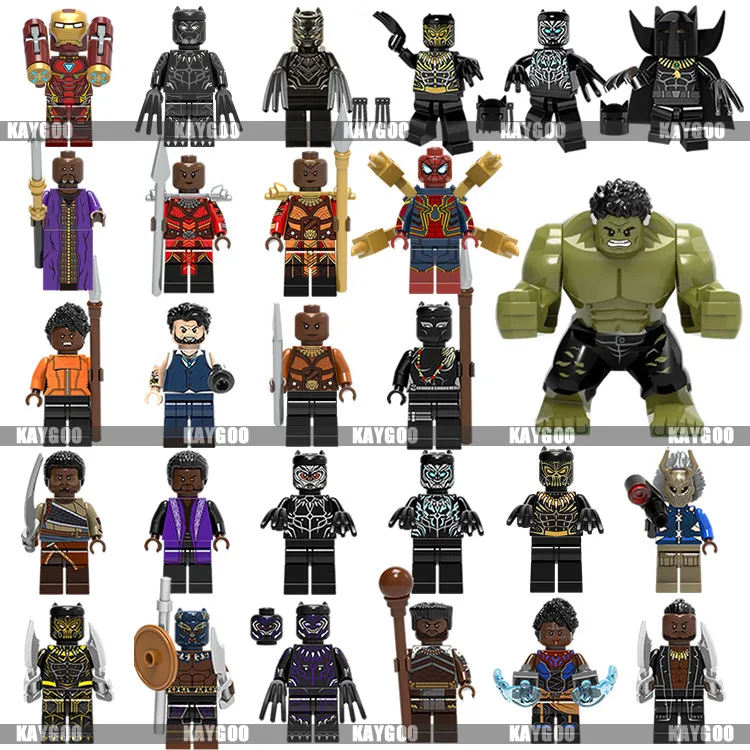 Marvel Мстители супер герой фигурка железного человека Железный человек legoings