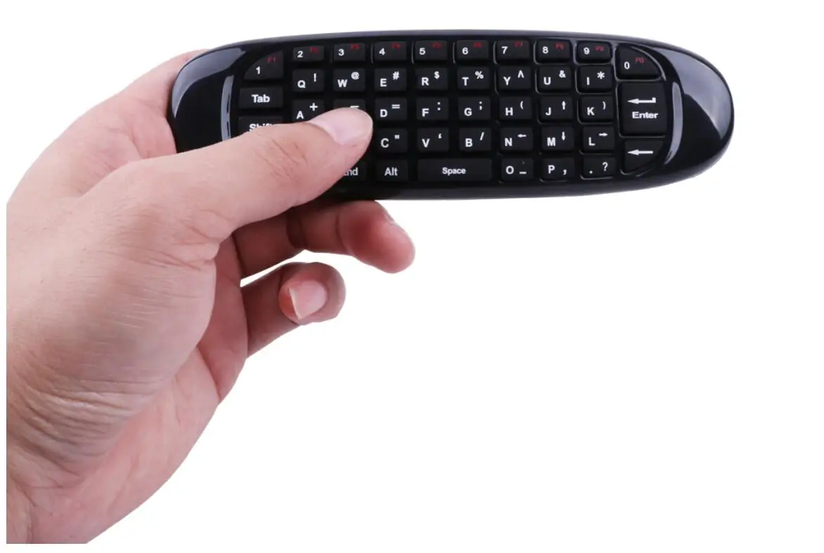 C120 голосовой пульт дистанционного управления Управление 6-Axis Gyro Air mouse QWERTY клавиатура ИК-обучения 2,4 г Беспроводной перезарядки Подсветка для Android ТВ коробка
