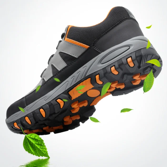 Mens Steel Toe Work Shoes for Men Lightweight Breathable Safety Anti-smashing Anti-puncture Non-slip Protective | Обувь