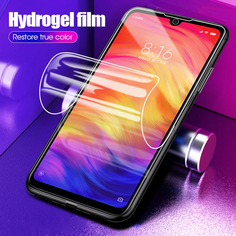 Полностью покрывающая мягкая пленка для Xiaomi Redmi Note 7 6 Pro 6A Mi8 9 Lite SE Pocophone F1 Play