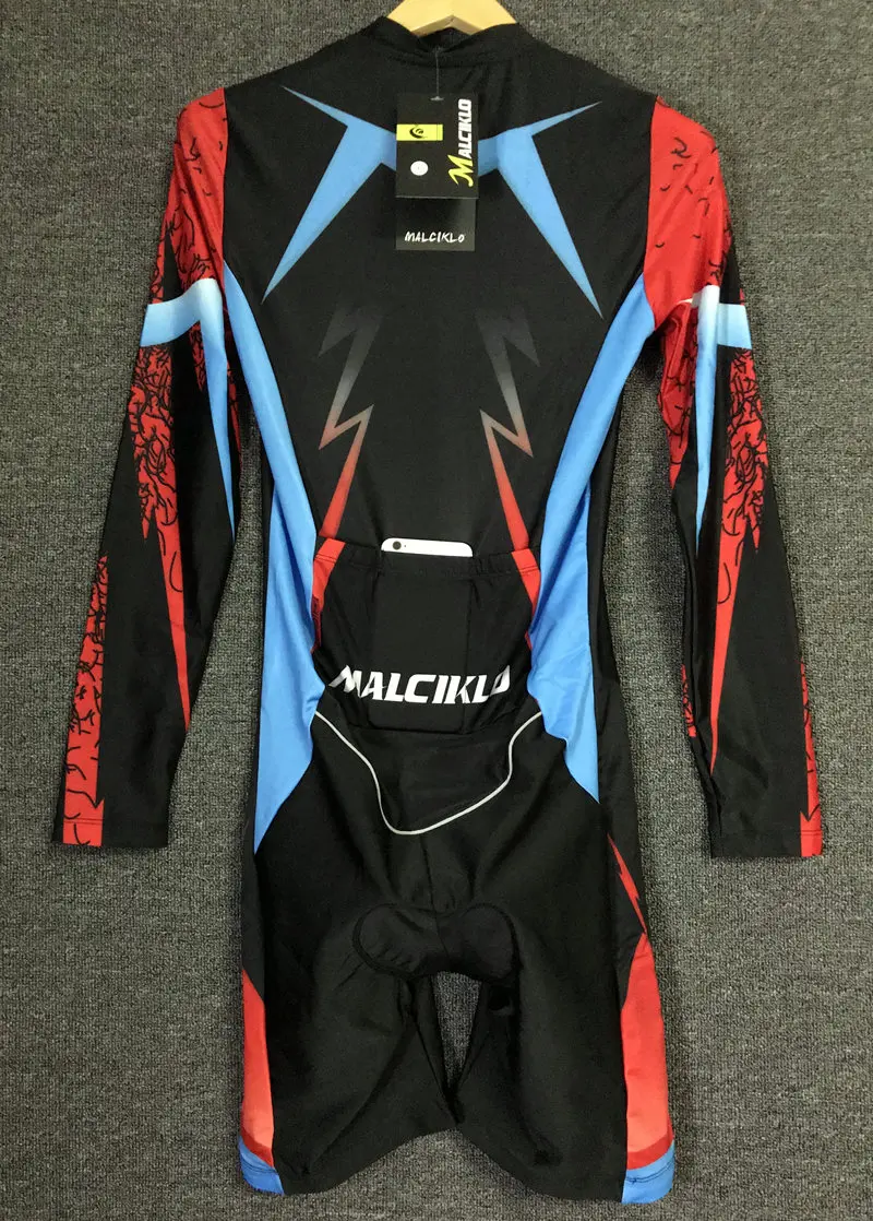 Женский костюм для триатлона Malciklo Pro Team одежда велоспорта с длинным рукавом