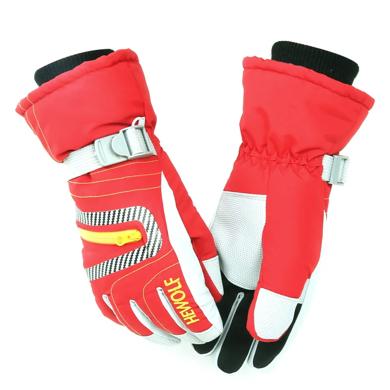Hewolf ski gloves thick winter riding waterproof insulation divide refers to men and women common pattern | Спорт и развлечения