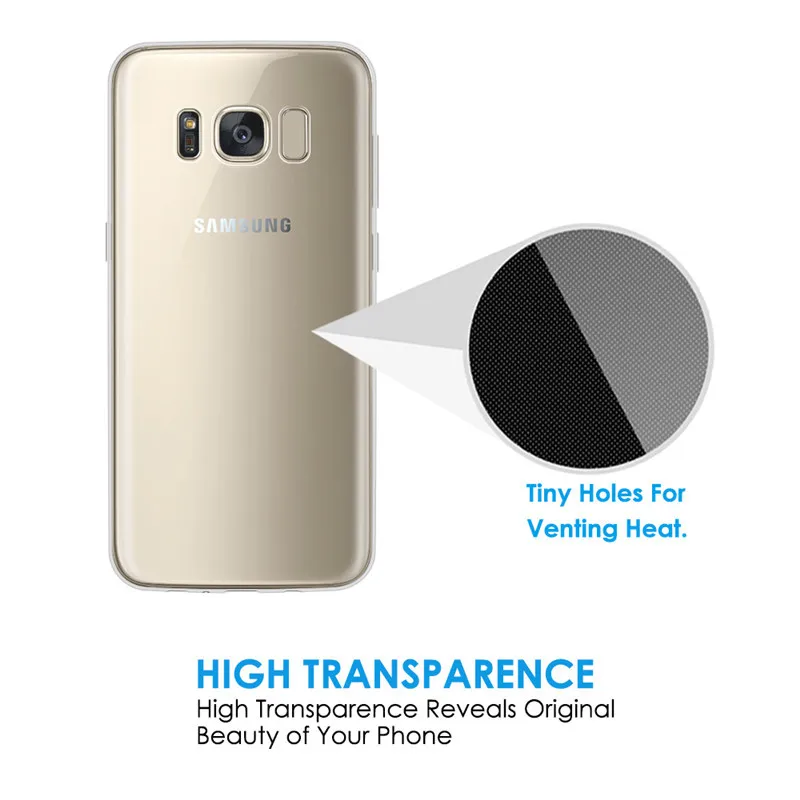 Ультратонкий Прозрачный мягкий чехол из ТПУ для Samsung Galaxy S6 S7 Edge A6 A8 S8 S9 J4 J6 J3 J7 Plus A7 A9