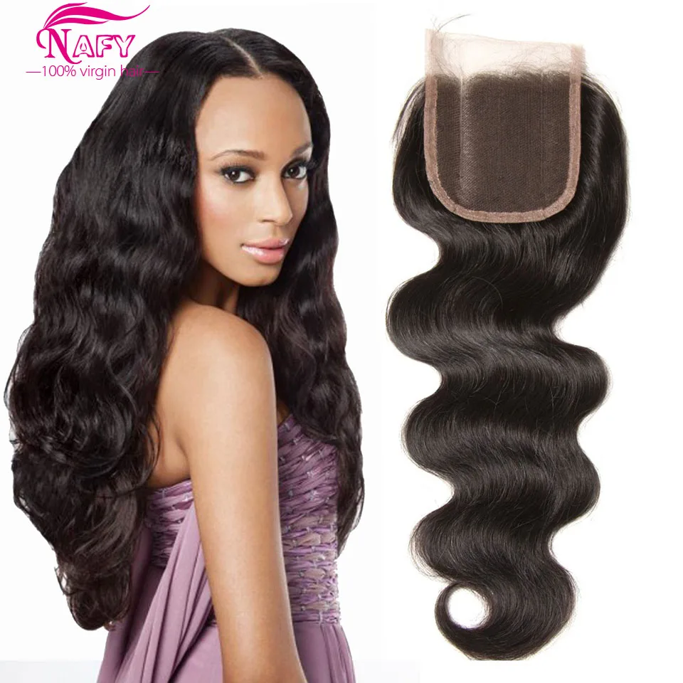 Перуанский Девы Волос Объемной Волны Lace Closure Человеческих Закрытие Rosa Продукты