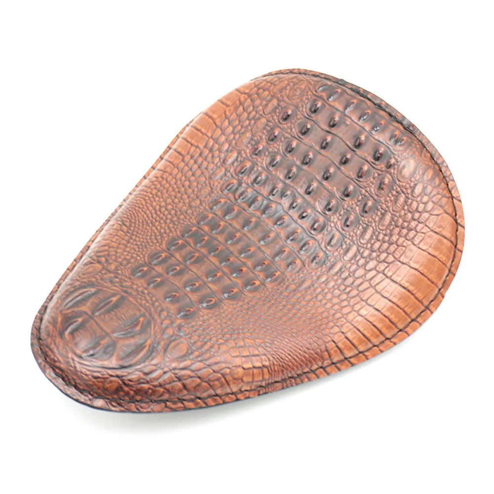 Мотоцикл ретро черный/коричневый из крокодиловой кожи соло сиденья для Harley Sportster