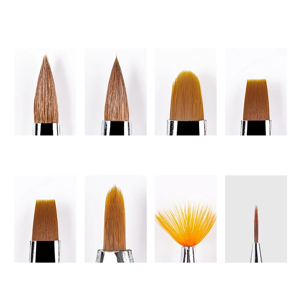 Щетка для чистки ногтей УФ-гель порошок пыль кутикулы чистая розовая синяя ручка