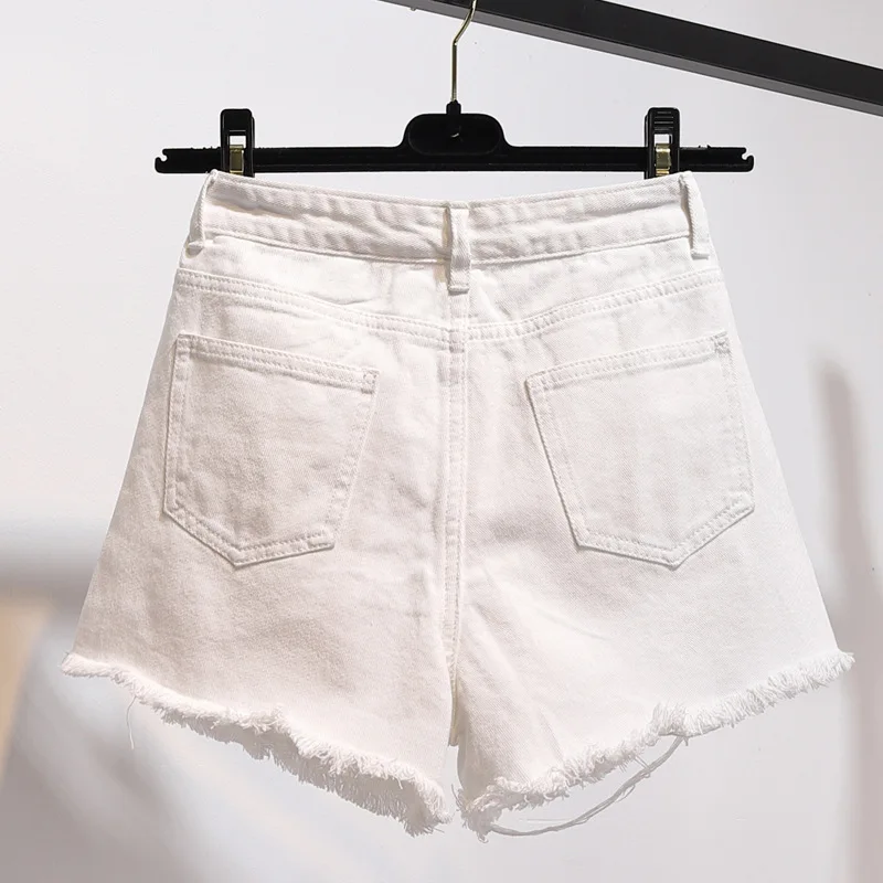 

2019 Summer Shorts Women Vintage Ripped Hole Fringe Shorts Women Casual Pocket Jeans Shorts 2019 Summer Girl Hot Shorts