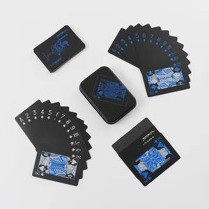 Пластиковые игровые карты для волшебных трюков, карты для покера Iskambil Destesi Karty Do Gry ПВХ водонепроницаемые 54 шт. колода, карточка для покера, упакованная коробка