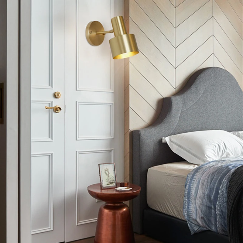 Europe LED Wall Lamp Gold Metal Modern Indoor Light Vintage Lighting Fixture Coffe Shop Bar Restaurant Living Room Decorate | Лампы и