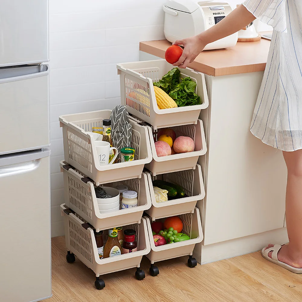 Полка для хранения вещей кухни боковая полка холодильника 2/3/4 Съемный слой с