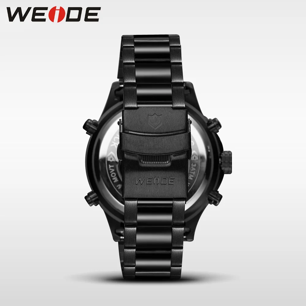 WEIDE оригинальные Роскошные спортивные часы из нержавеющей стали цифровые
