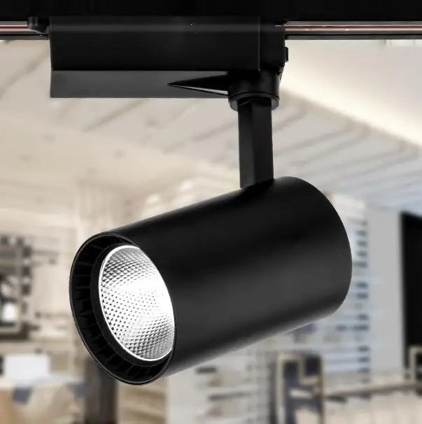 10w COB LED Track light The Clothing store spotlights rail lamps for exhibition jewelry showcase commercial lighting | Освещение