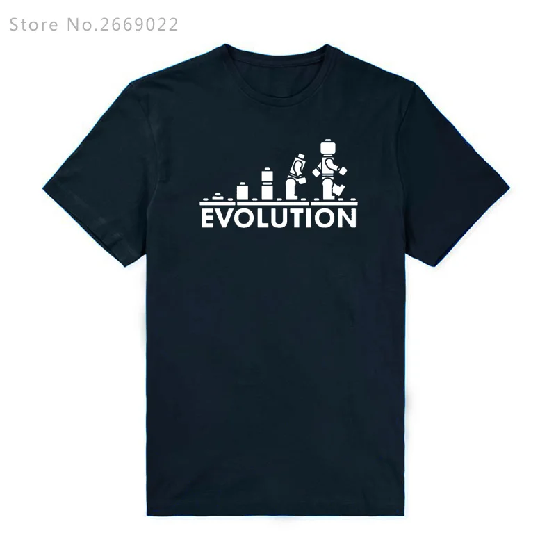 LEGO Robot EVOLUTIONSS футболка с забавным принтом Шелдон Купер футболки для мужчин