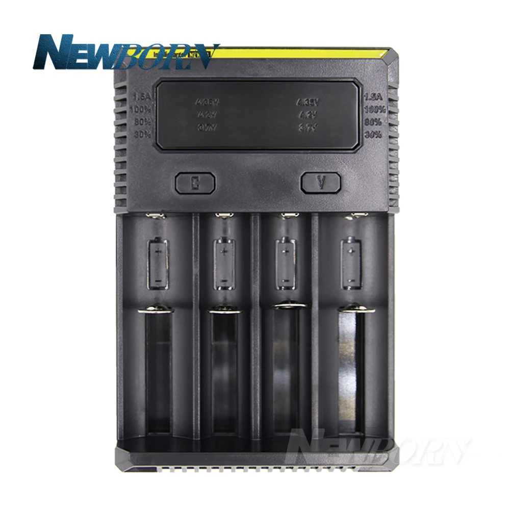 100% Зарядное устройство Nitecore I4 с ЖК дисплеем универсальное умное автомобильное