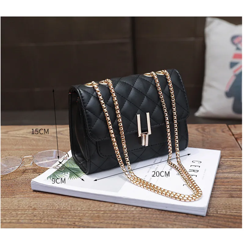 Модная женская сумка с цепочкой 2018 Противоугонный замок чехол через плечо сумки