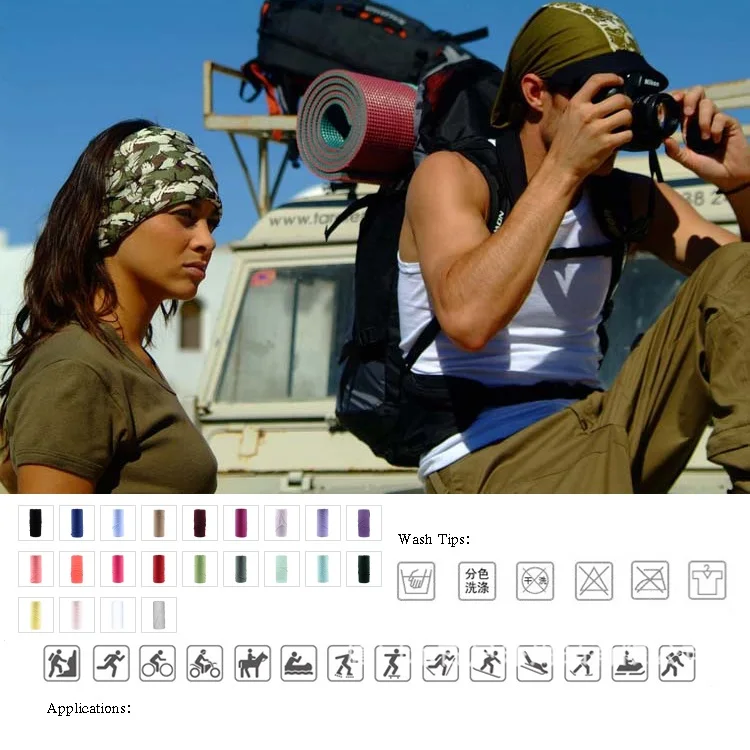 Мужская и женская тюрбан волшебный шарф уличная спортивная велосипедная повязка