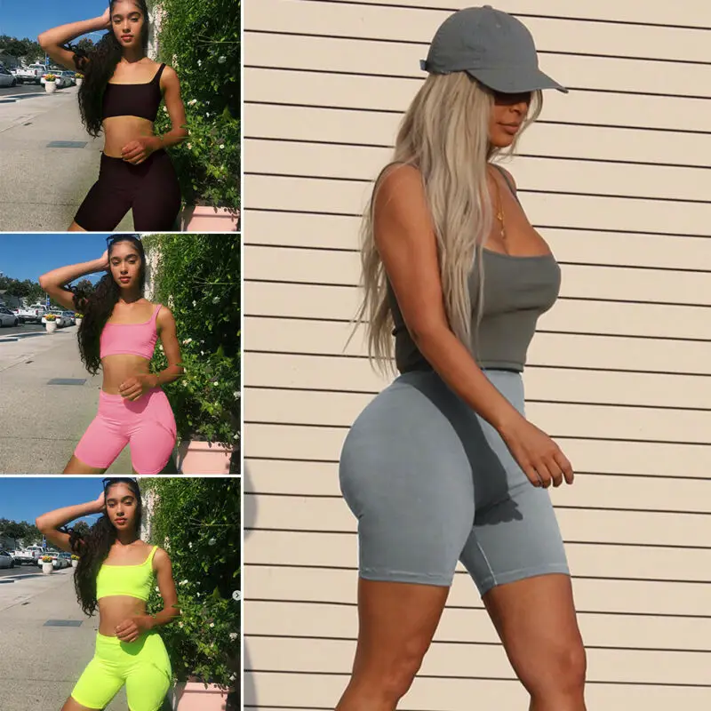 

Women High Waist Sports Shorts Yoga Athletic Fitness Sports Compression Pants