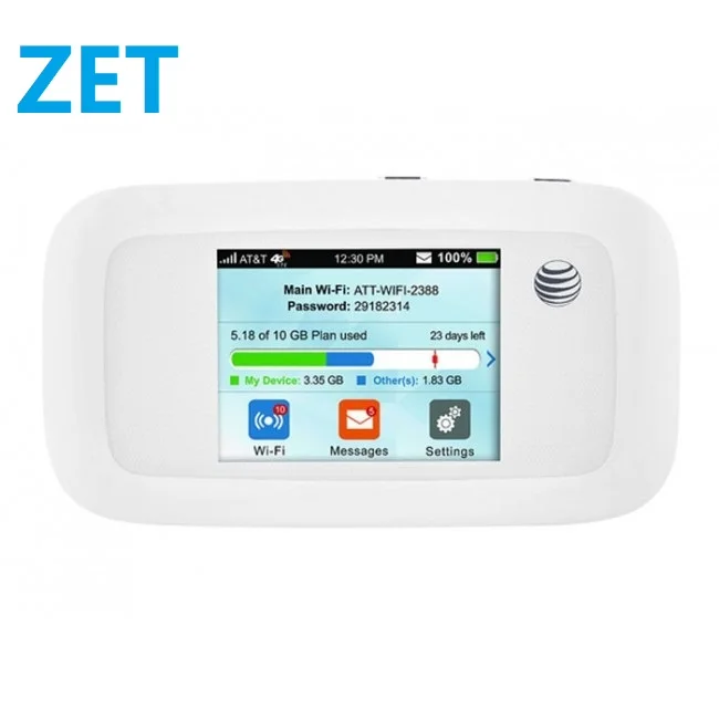 Разблокированный мобильный беспроводной маршрутизатор zte MF923 AT& T speed 4G со слотом для sim-карты 150 Мбит/с 4G 3g Mifi портативный карманный хот-спот 2800 мАч