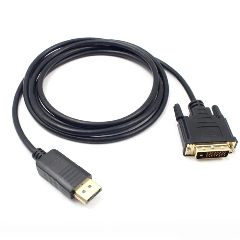 

1.8m Display Port to DVI Cable Male to Male 1080P Gold Plated DisplayPort DP to DVI Connection Adapter Cable for HDTV Projector
