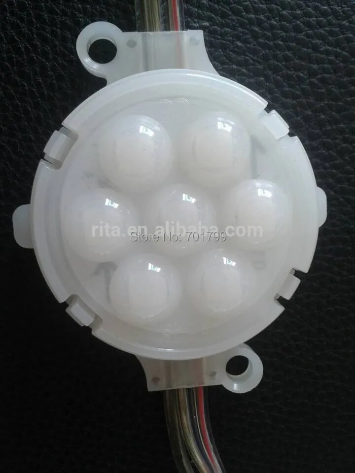 50 мм диаметр DC24 UCS2903 СВЕТОДИОДНЫЙ модуль пиксела с молочно крышку объектива 7 шт.