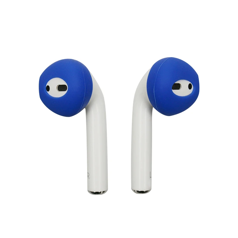 1 пара силиконовых чехлов для наушников Airpods сменные мягкие противоскользящие