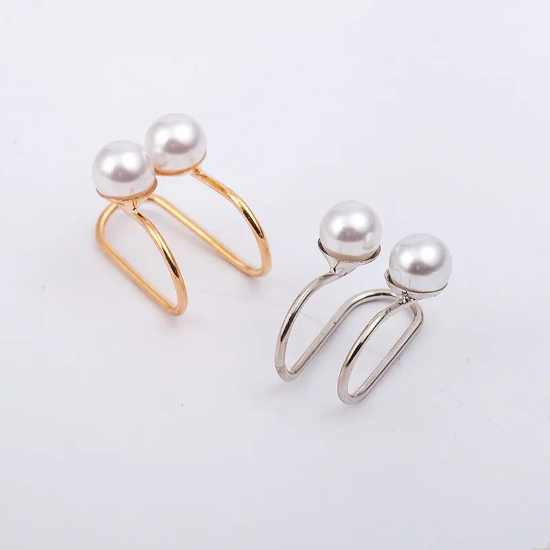 ZCHLGR модные без пирсинга клипсы для ушей серьги с манжетами жемчужная подвеска не