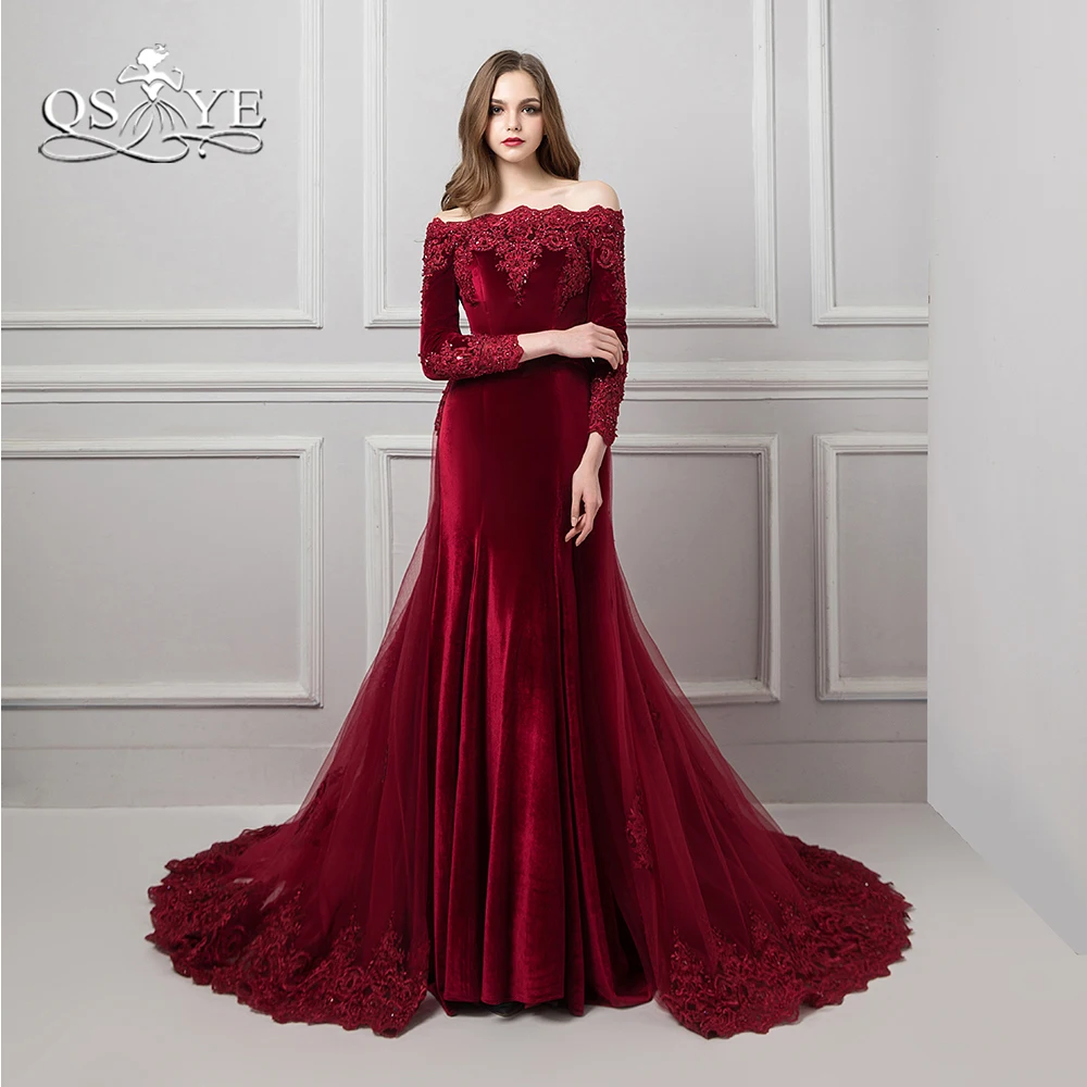 Бургундия Vestido de Festa кружевные вечерние платья 2018 бисером с аппликацией и вырезом