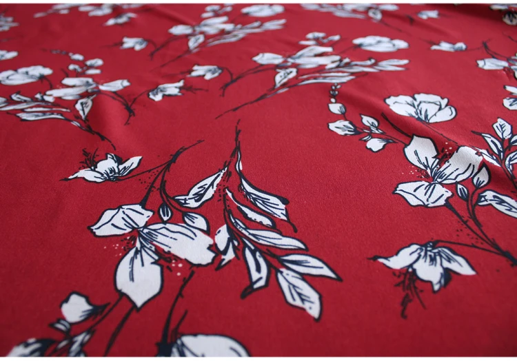 145x100 см импортный европейский стиль красный цветочный ткань для женщин Свадебное