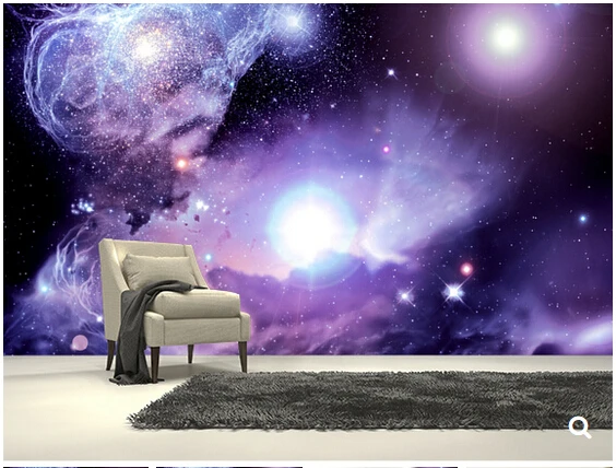 Обои на заказ со звездами и вселенной фэнтезийная космическая туманность 3D