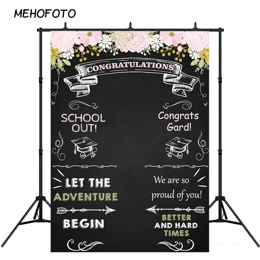MEHOFOTO Выпускной вечерние фон для фотосъемки класса 2019 доска с изображением град