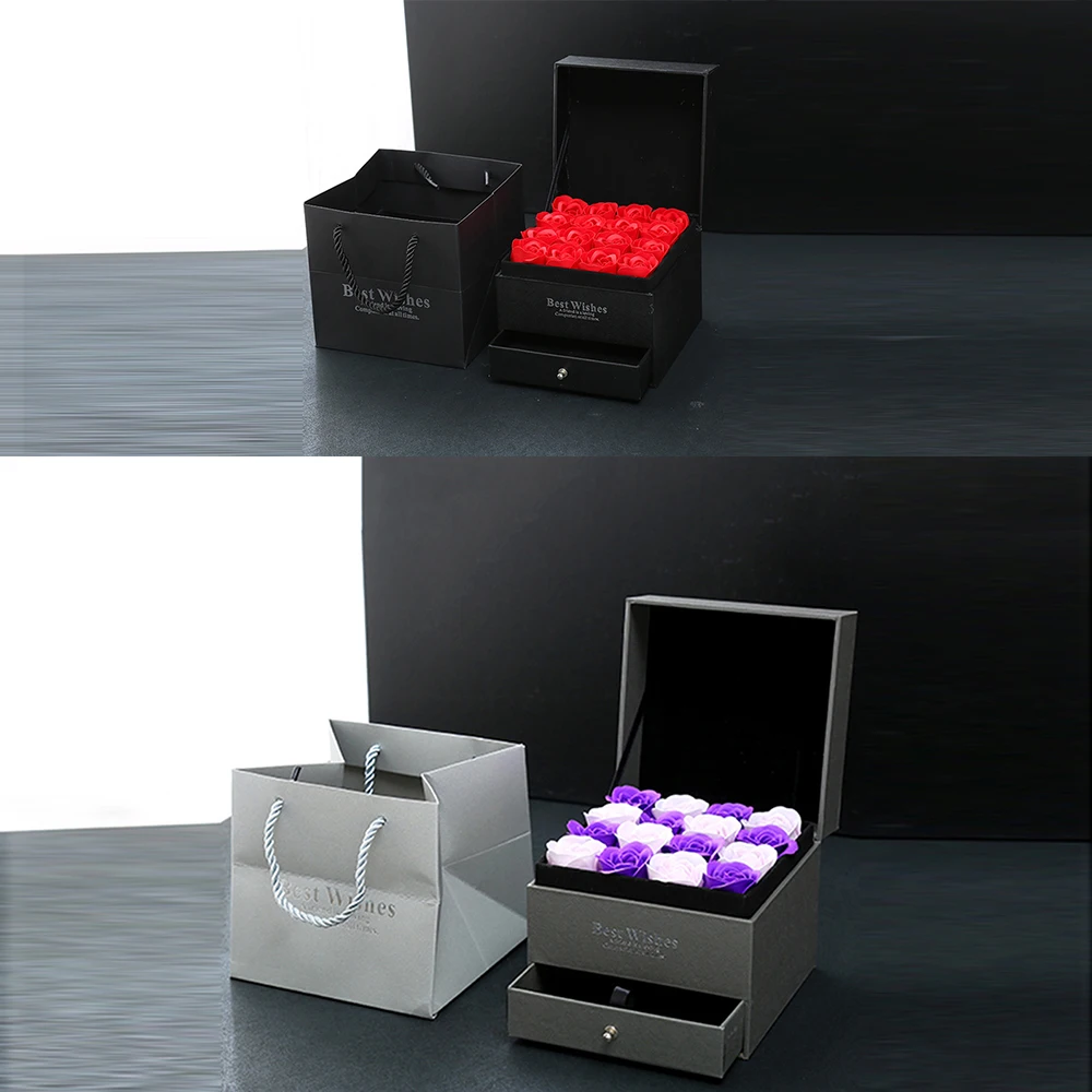 16 шт. ароматизированное мыло для ванны с лепестками роз подарки на день Святого