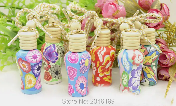Флакон для духов с цветочным рисунком Fimo 12 мл 30 шт./лот стеклянный косметический