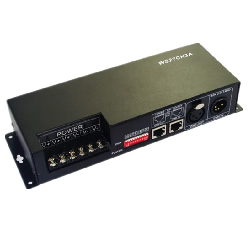 Декодер DMX512 светодиодный контроллер WS27CH3A DC12V 24V 27CH 1 шт. реле светодиодной ленты