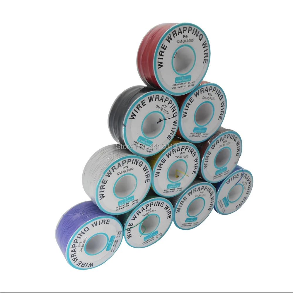 Высококачественный электрический провод оберточный 10 цветов одножильный медный