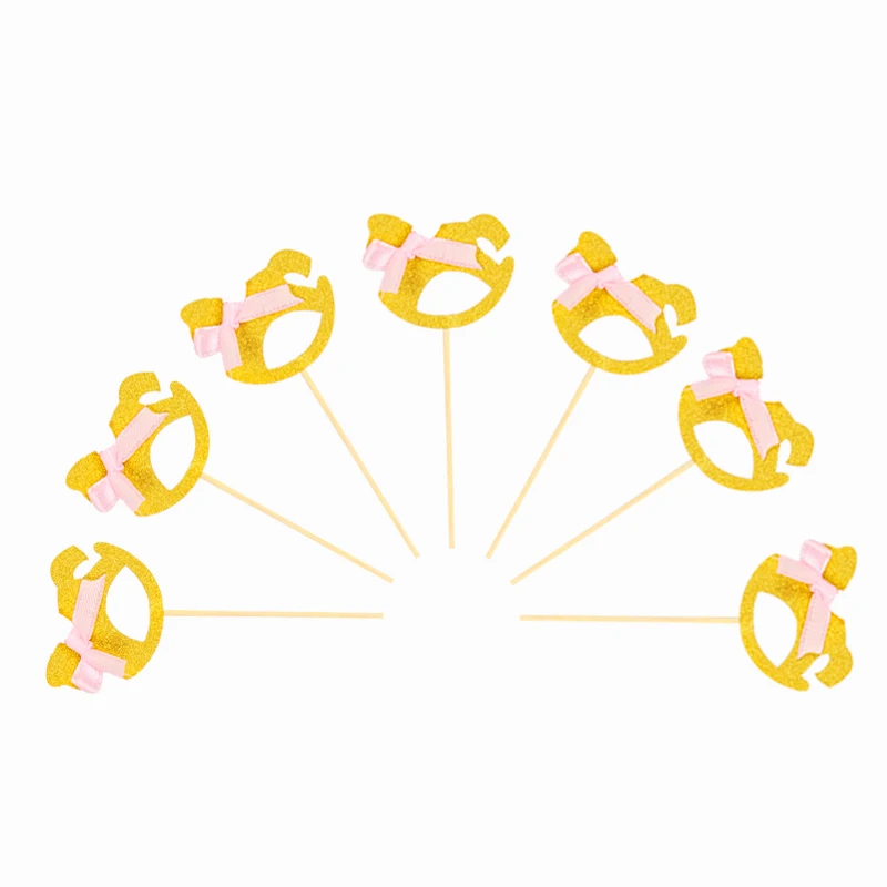 6pcs topper 6 шт очаровательный крыльями эльф фея Динь-Динь украшение для кекса принцесса Тинкербелл мероприятие, товары для вечеринки, дня рожденья украшения - Цвет: 6pcs topper