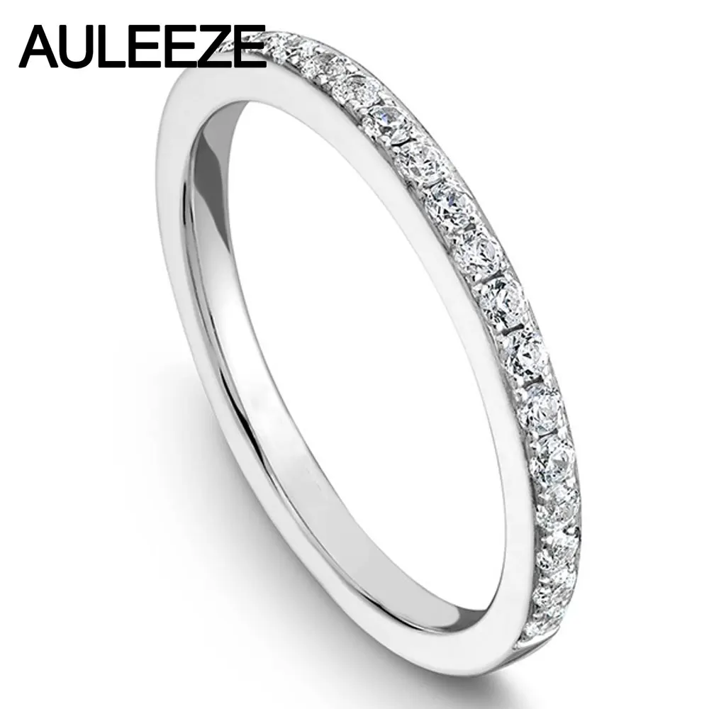 Классический свадебный браслет Moissanite для помолвки 14K 585 белое золото 0 25 cttw Lab Grown