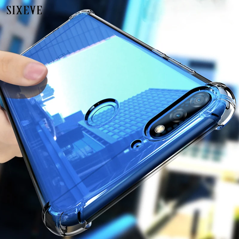Ударопрочный прозрачный силиконовый чехол SIXEVE из ТПУ для Huawei P8 P9 P10 lite 2017 GR3 honor 8 9 Y3
