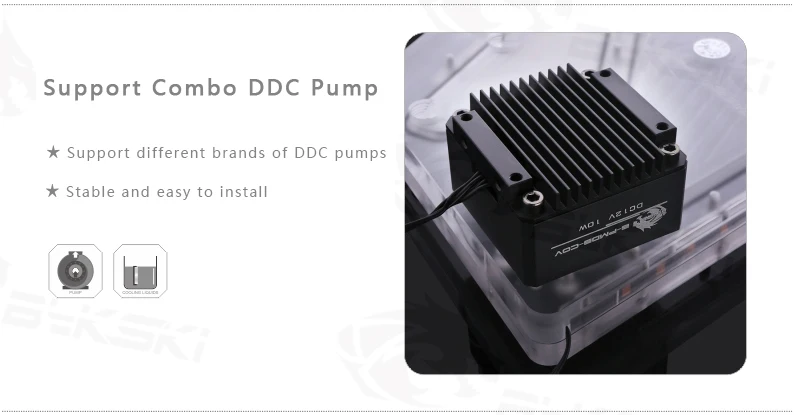 BYKSKI акриловый бак использовать для COUGAR Panzer Evo компьютерный корпус/3PIN 5 V D-RGB/Combo DDC насос крутой водный канал решение