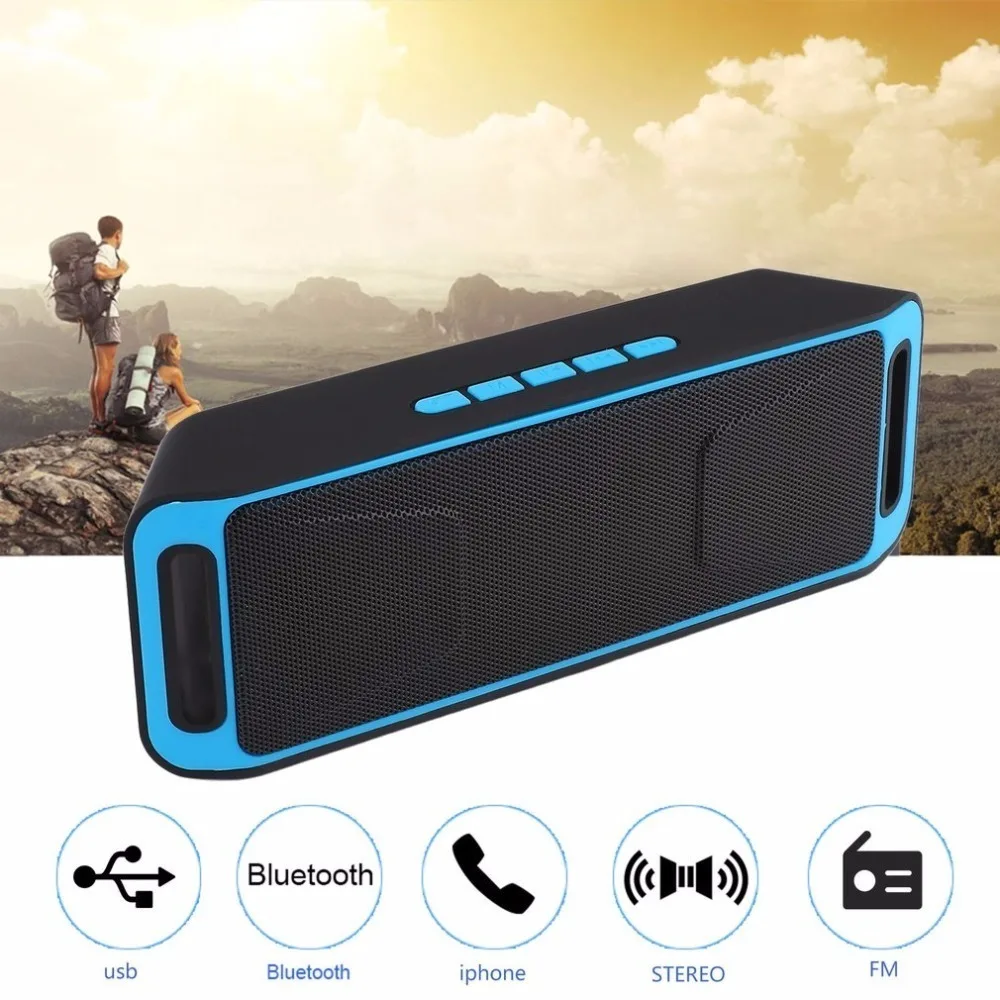 Портативный Bluetooth динамик беспроводной стерео сабвуфер открытый Handfree адаптер