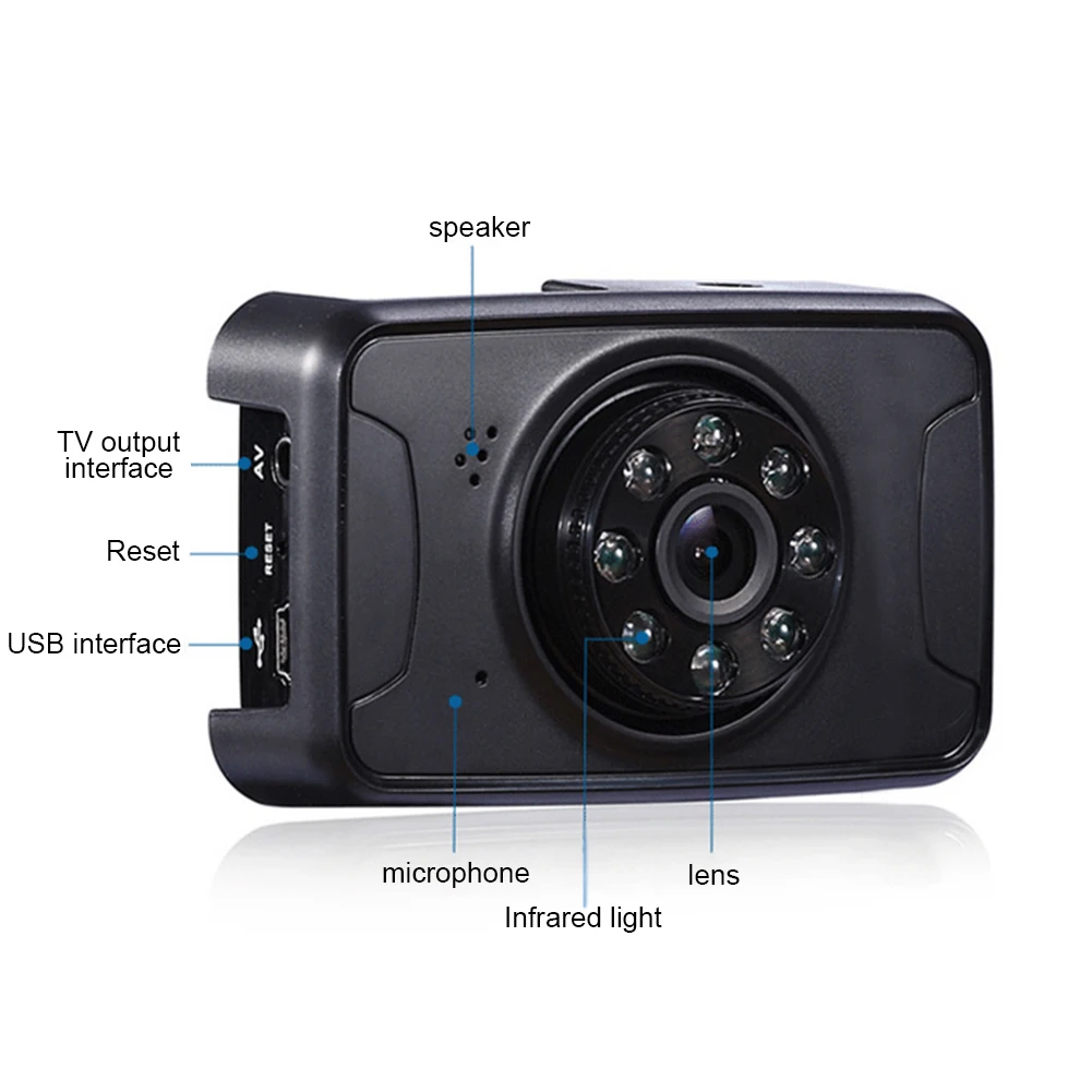 Full HD 1080P 2.7 Inch LCD Screen Display HDMI 120 Degree Car DVR Recorder Vehicle Camera Video G-sensor Night Vision | Автомобили и
