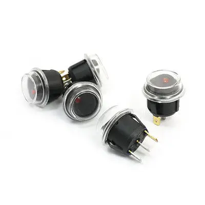 5 шт светодиодные лампы SPST 3Pin пайки водонепроницаемые коромысла AC 250 V 125