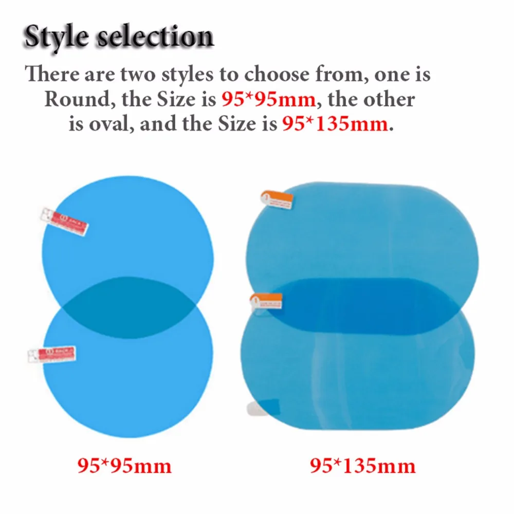 IOKONE Anti Fog Side Car Mirror Sticker Clear Rearview Protective Film Waterproof Rainproof Plastic Anti-glare | Автомобили и