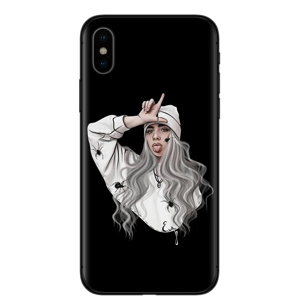 T4252 Billie eilish rainbow blohsh глаза океана мягкая ТПУ Силиконовая задняя крышка чехол для телефона для iPhone X 5 5S SE 6 6splus 7 8 Plus XS MAX XR - Цвет: T4252