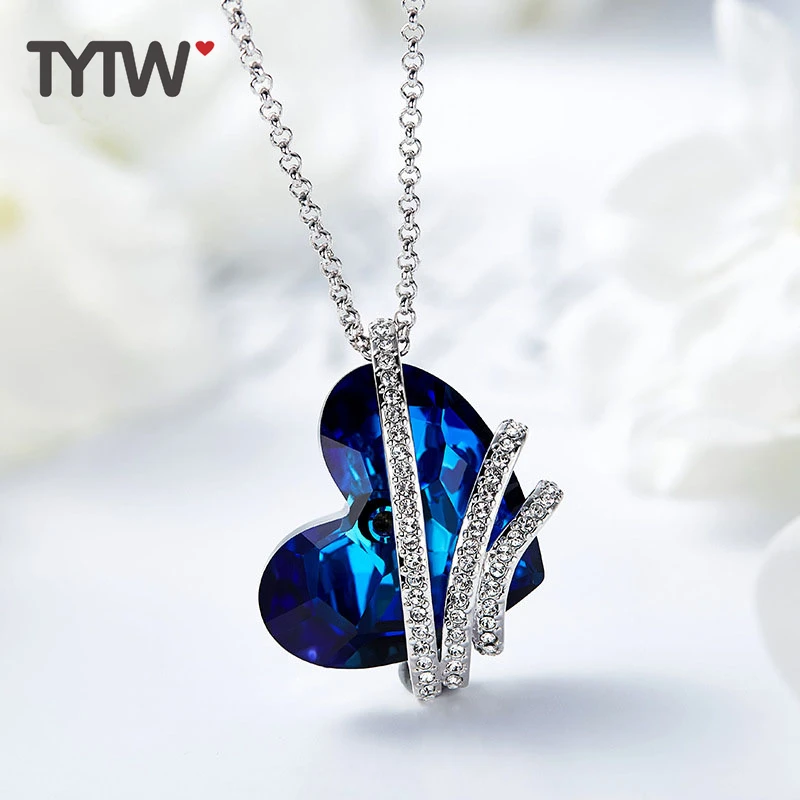 TYTW кристаллами от Swarovski латунь для женщин ожерелья мужчин Chic модные украшения