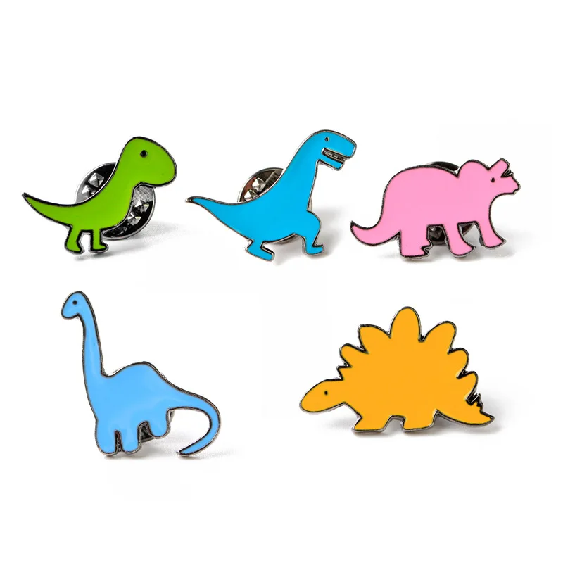 Модная эмалированная мини брошка в виде динозавра из мультфильма апарозавра