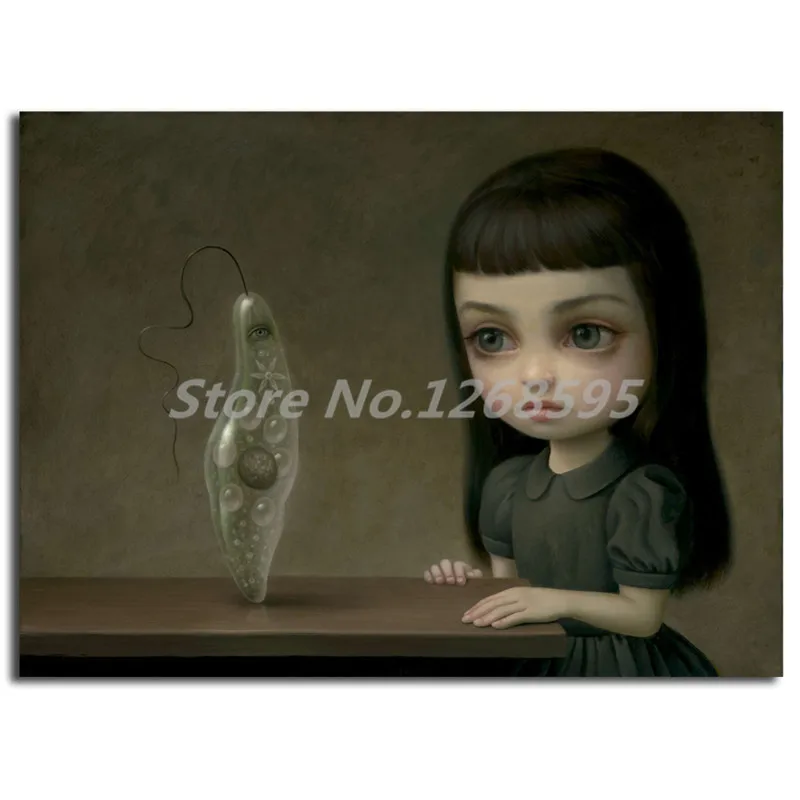 Euglena By Mark Ryden Wall Art Холст постер и принт холст живопись, декоративная картина для офиса спальни домашний декор, произведение искусства