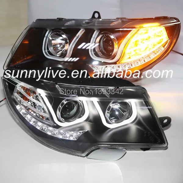 Для VW Skoda Superb светодиодный налобный фонарь Angel Eyes 2009 2013 U Style|angel eyes|eyes angeleye lamp |
