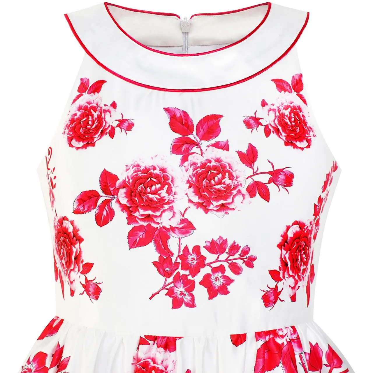Sunny Fashion платья для девочек новогодние костюмы красный Цветок Недоуздок клеш