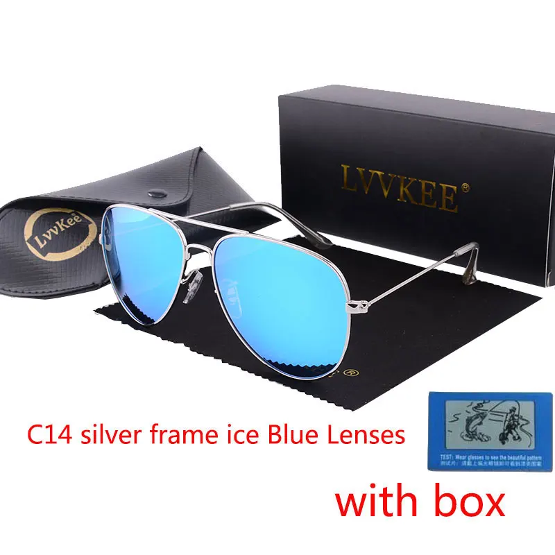 Мужские и женские очки авиаторы lvvkee винтажные зеркальные солнцезащитные с